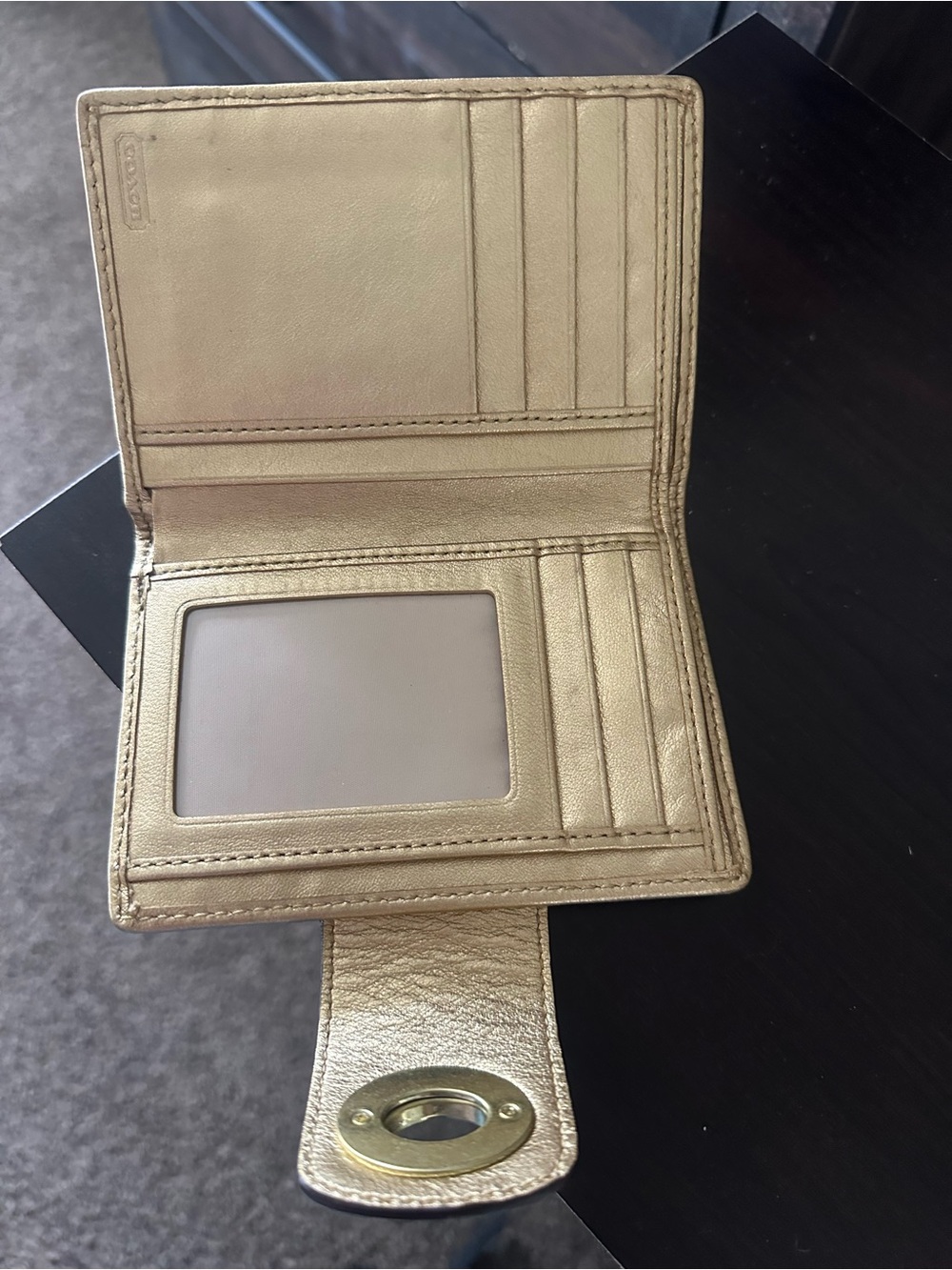 Coach Brown/Tan Signature Canvas Tote with Matching Wallet - Picture 3 of 16